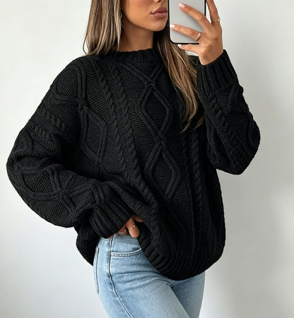 Oversized Kabeltrui Dames – Gebreide Trui & Wintertrui