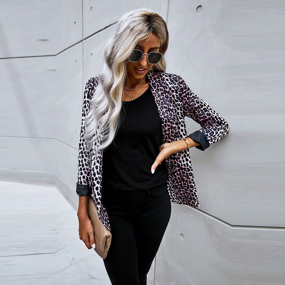 Blazer Dames Met Panterprint – Chique Colbert Met Dierenpatroon