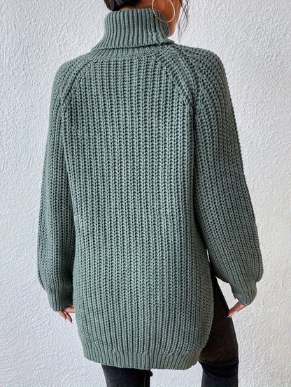 Oversized Dames Coltrui Met Lange Mouwen En Zijsplitten