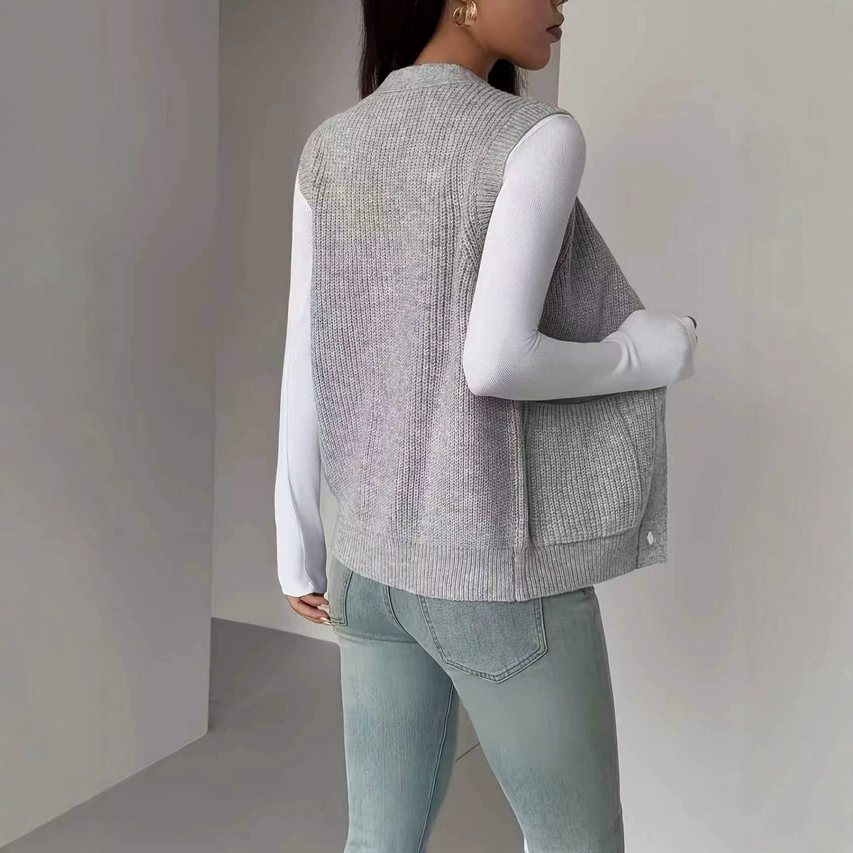 Gebreid Gilet Dames – Mouwloos Vest & Spencer