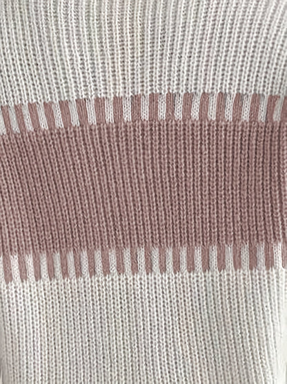 Gestreepte Trui Dames – Sweater Met Colorblock Patroon