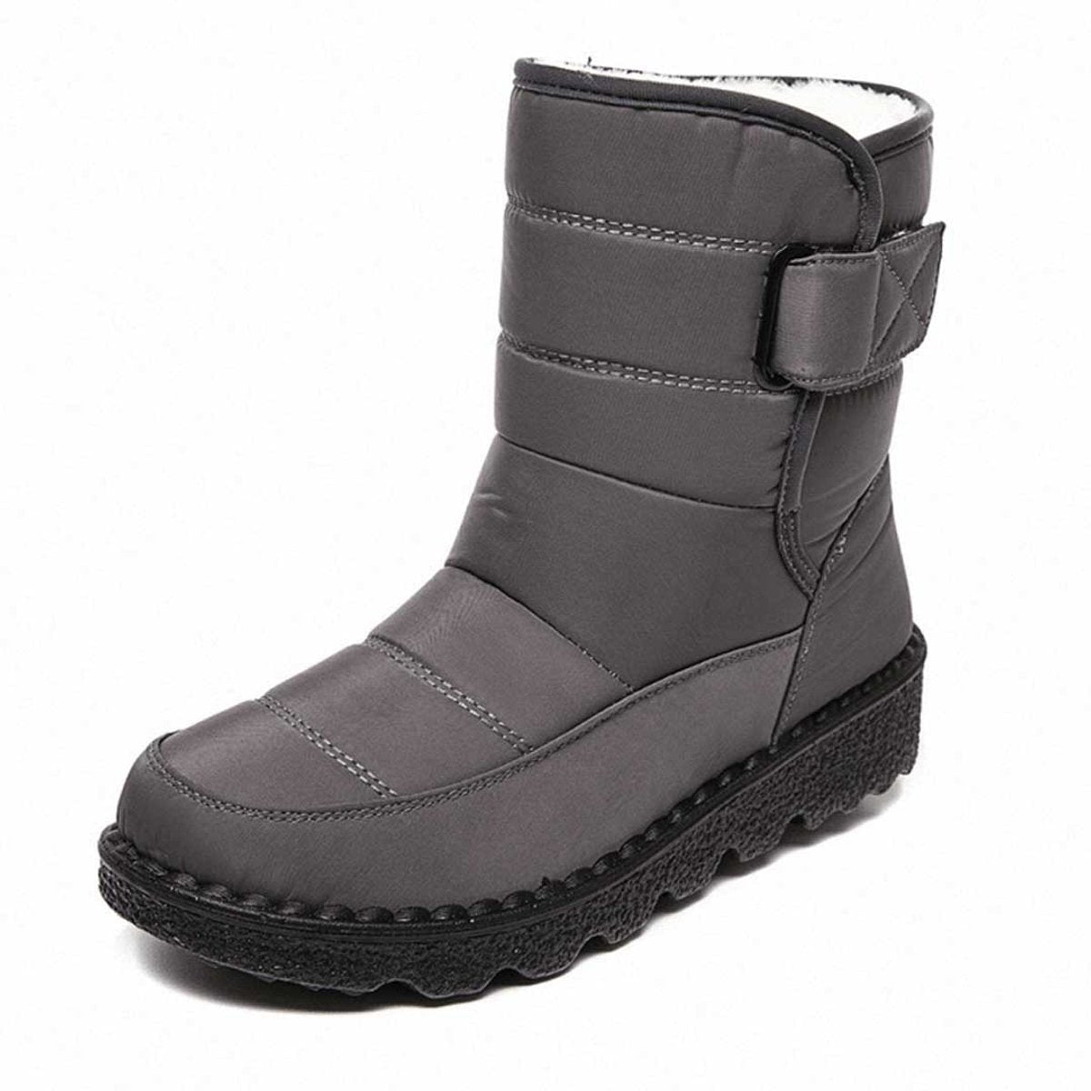 Warme Snowboots Dames – Enkellaarsjes Met Pluchevoering