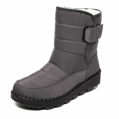 Warme Snowboots Dames – Enkellaarsjes Met Pluchevoering