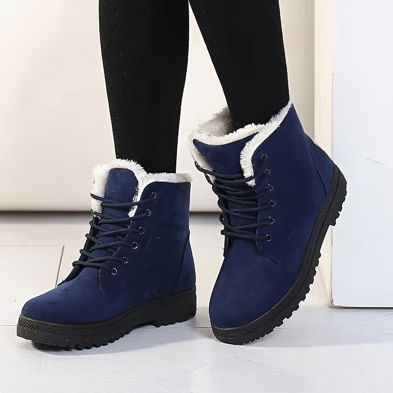 Gevoerde Enkellaarsjes Dames – Winter Veterboots
