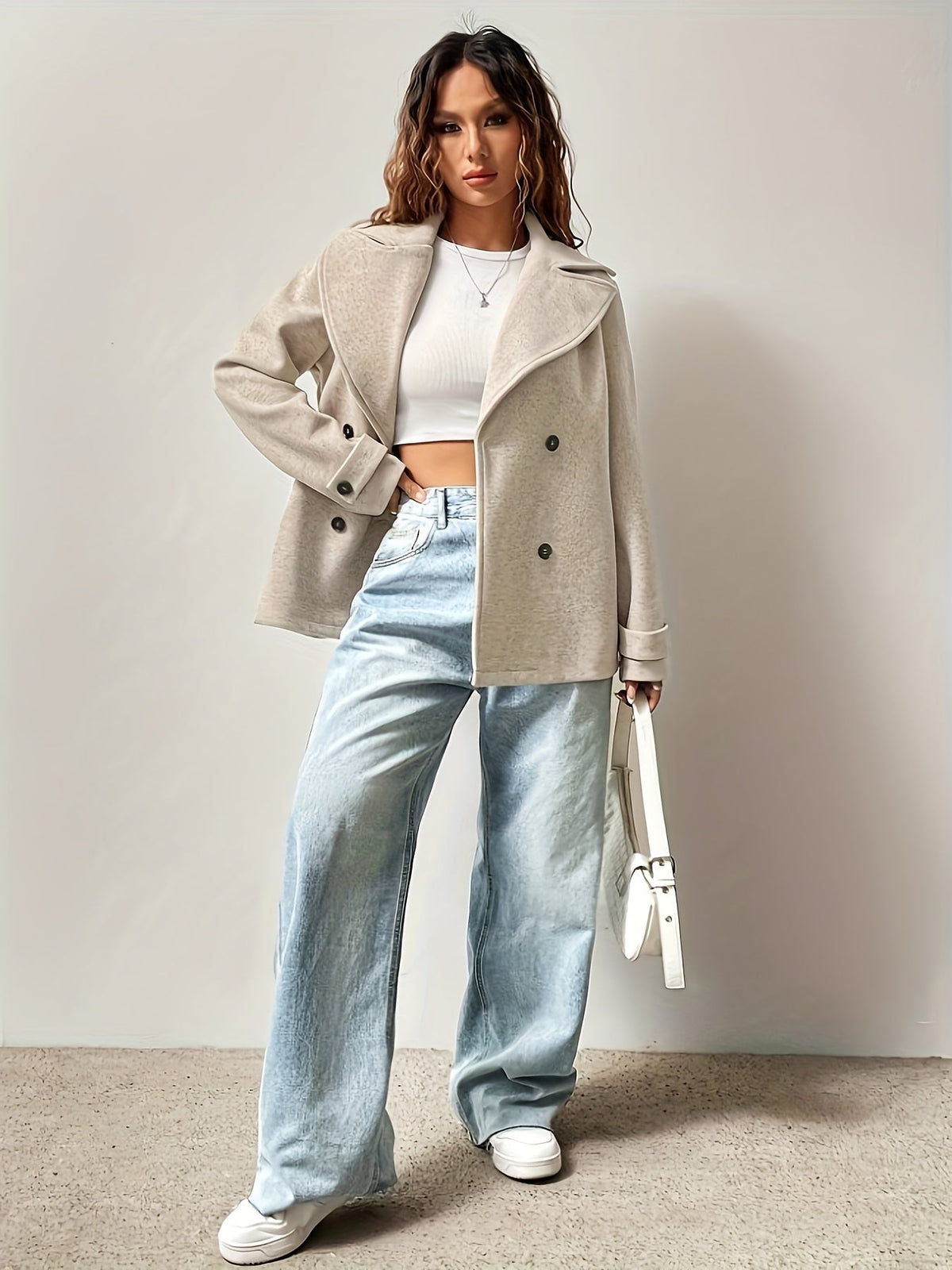 Chique Korte Wollen Jas Dames – Oversized Mantel & Winterjas