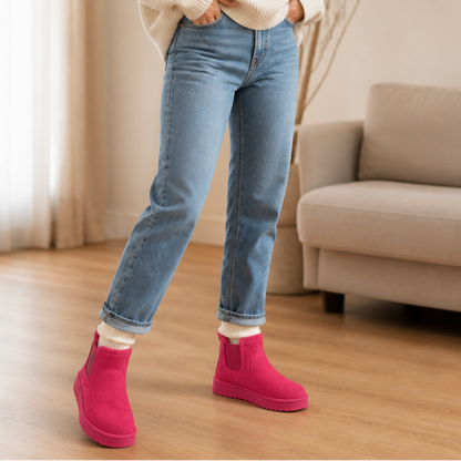 Zachte Snowboots Dames – Enkellaarsjes Met Elastische Inzet