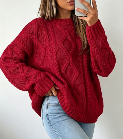 Oversized Kabeltrui Dames – Gebreide Trui & Wintertrui