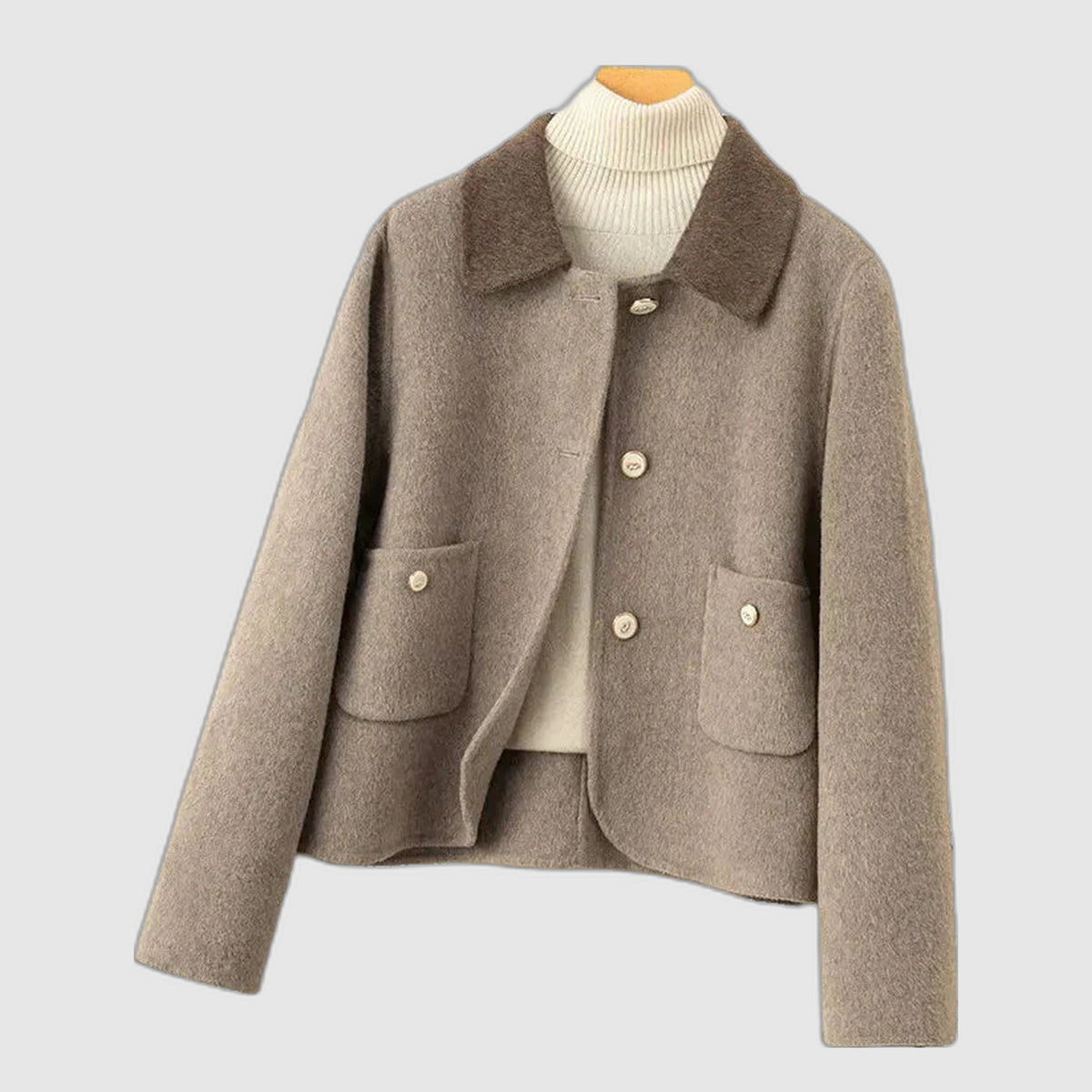 Kasjmierlook Jasje Dames – Korte Herfstjas
