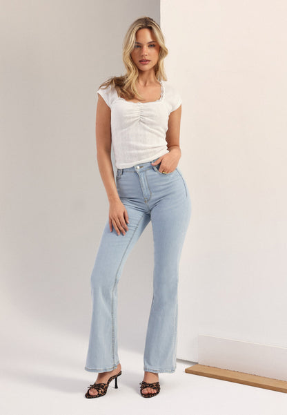 High Flare Superstretch Dames Jeans