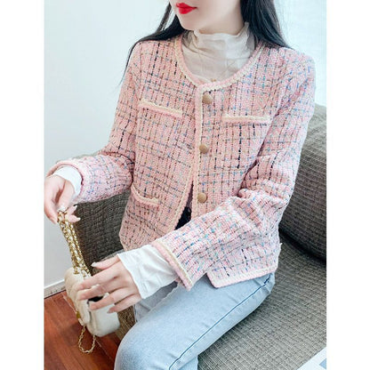 Chique Tweed Blazer Dames – Kort Tweed Jasje