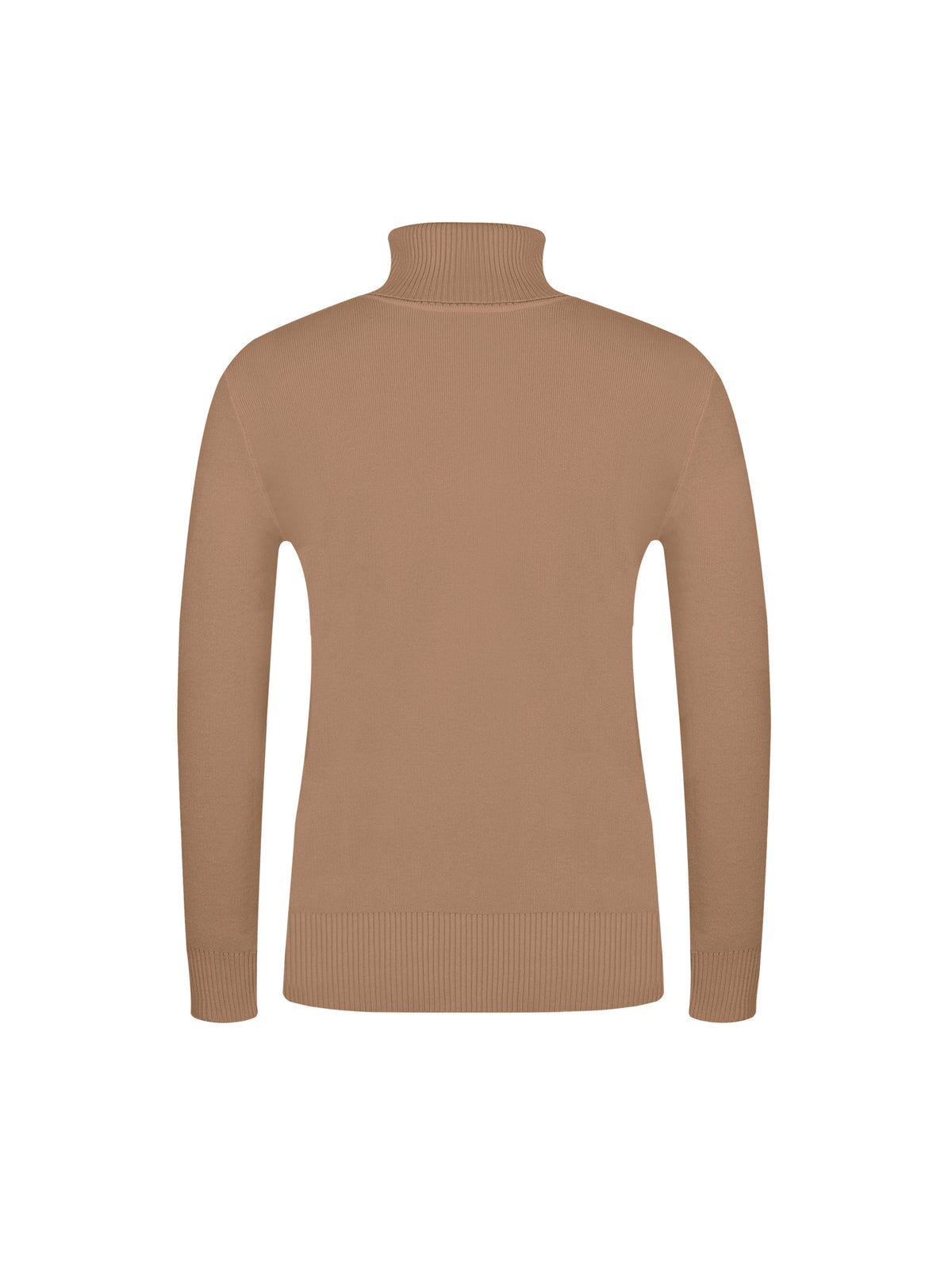 Gebreide Dames Trui Met Hoge Col En Warme Voering