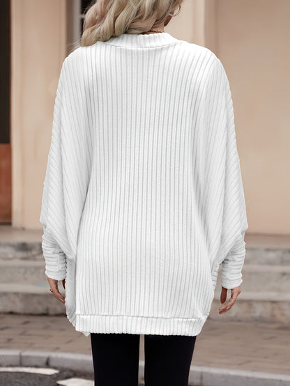Oversized Vest Dames – Open Cardigan Met Lange Mouwen