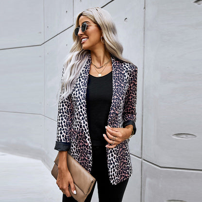 Blazer Dames Met Panterprint – Chique Colbert Met Dierenpatroon