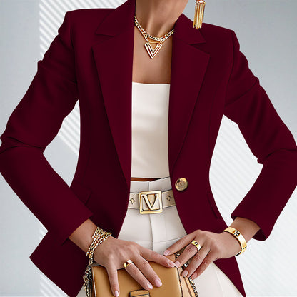 Elegante Blazer Dames – Chique Colbert Met Reverskraag