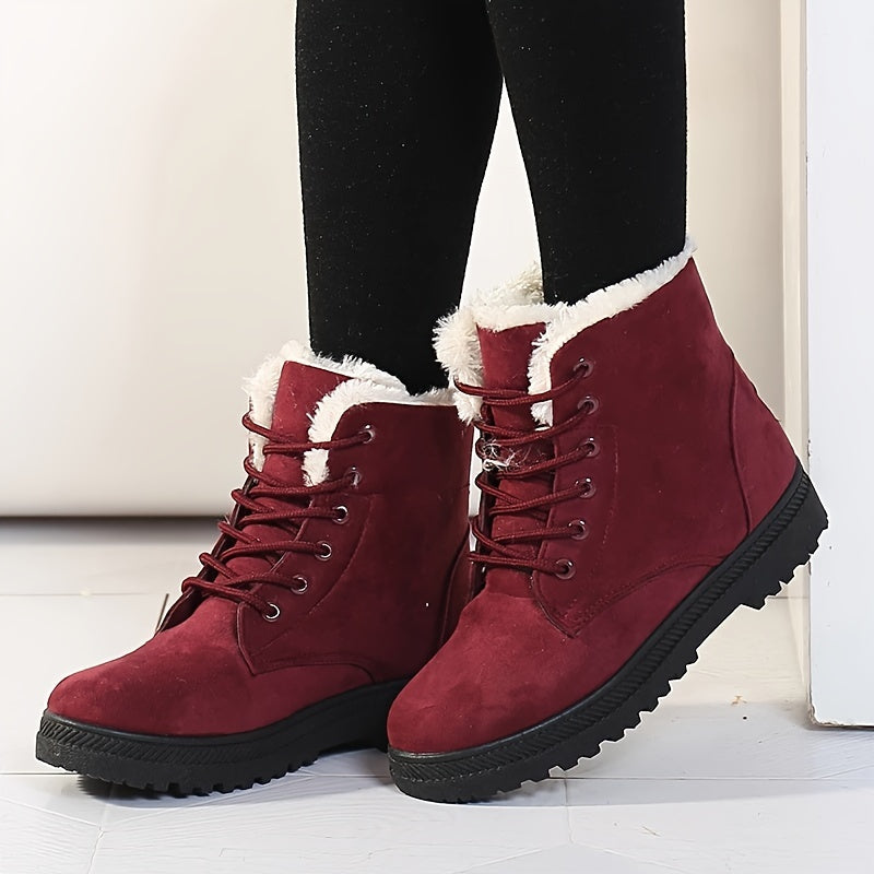 Gevoerde Enkellaarsjes Dames – Winter Veterboots