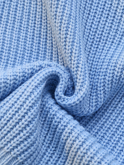 Trui Met Watervalhals Dames – Sweater Met Knoopmanchetten