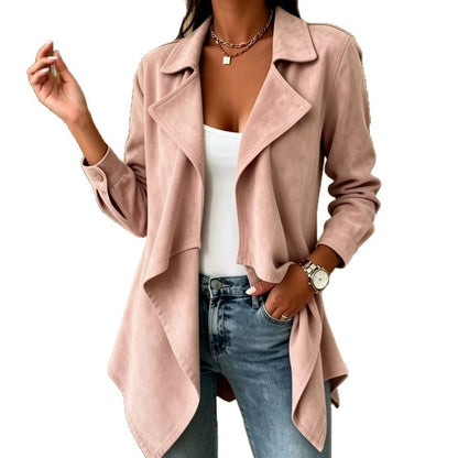 Halflang Suède Look Vest Dames – Cardigan & Tussenjas