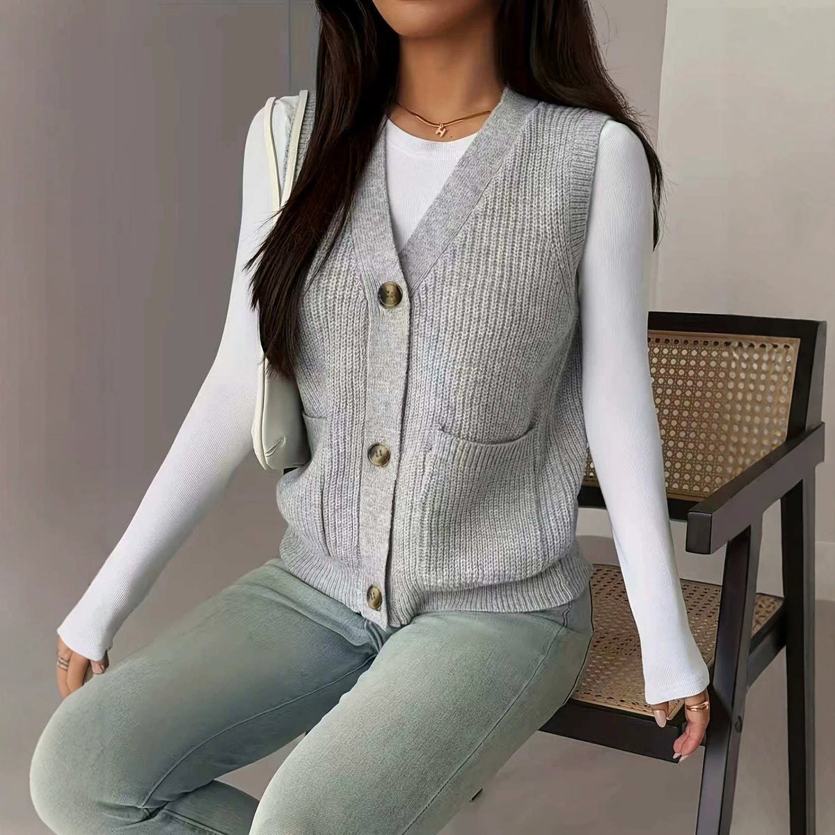 Gebreid Gilet Dames – Mouwloos Vest & Spencer