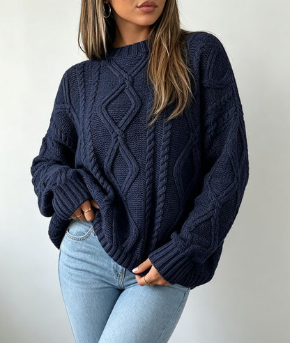 Oversized Kabeltrui Dames – Gebreide Trui & Wintertrui