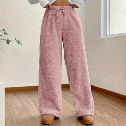 Teddy Broek Dames – Wijde Fleece Broek & Loungebroek