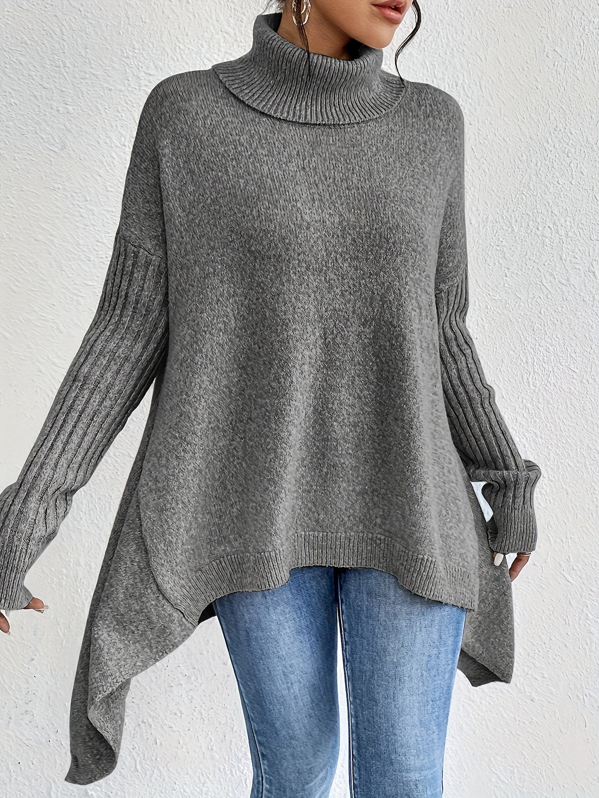 Oversized Coltrui Dames – Fijngebreide Trui
