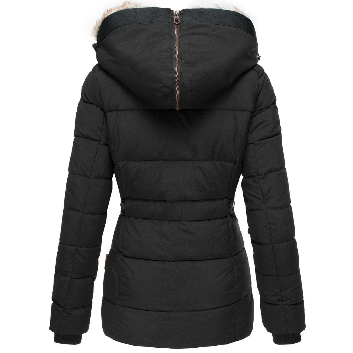 Gewatteerde Parka Dames – Winterjas Met Capuchon & Fleecevoering