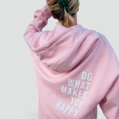 Casual Dames Hoodie Met Capuchon En Inspirerende Print