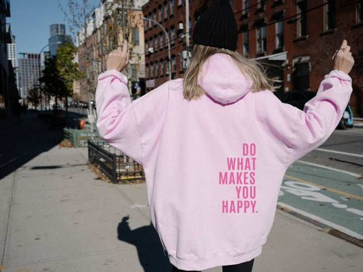 Casual Dames Hoodie Met Capuchon En Inspirerende Print