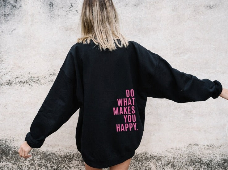 Casual Dames Hoodie Met Capuchon En Inspirerende Print