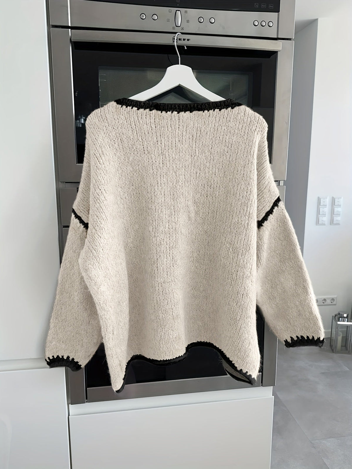 Oversized Trui Dames – Gebreide Sweater Met Split
