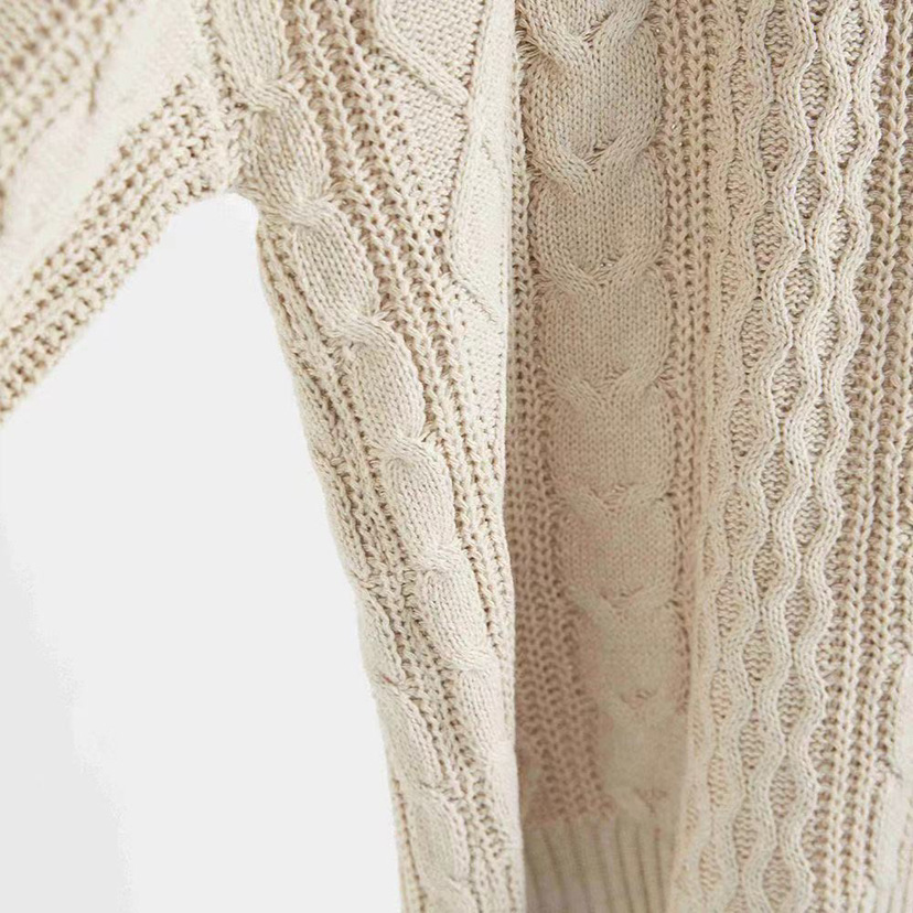 Oversized Kabeltrui Dames – Dik Gebreide Sweater