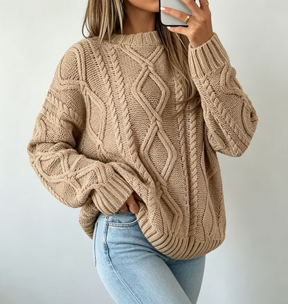 Oversized Kabeltrui Dames – Gebreide Trui & Wintertrui