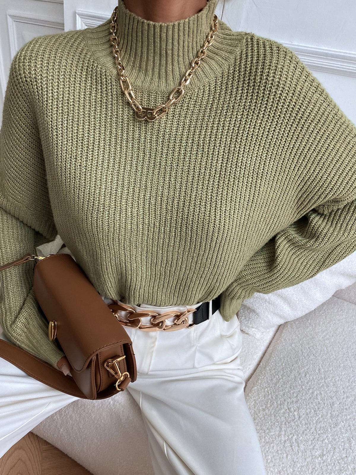 Coltrui Dames Met Ruime Pasvorm – Losvallende Sweater