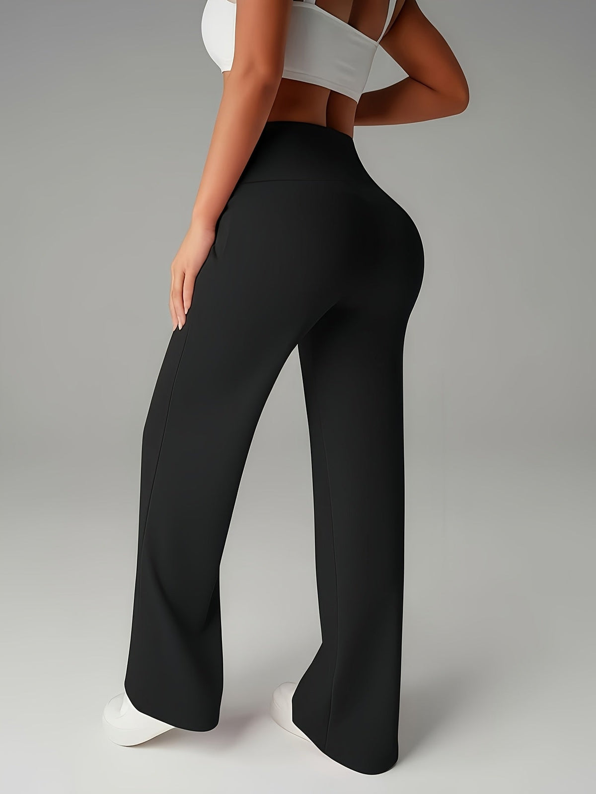 Wijde Broek Dames – Pantalon Met Hoge Taille