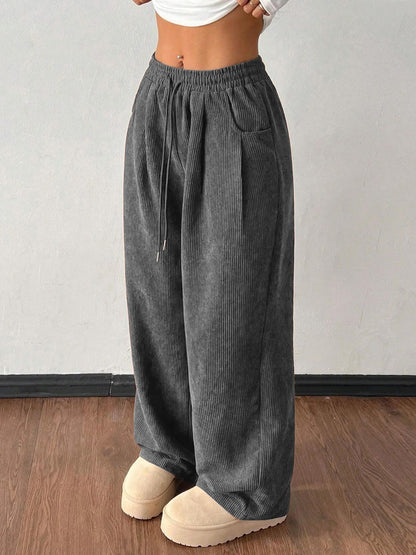 Corduroy Broek Dames – Wijde Ribbroek