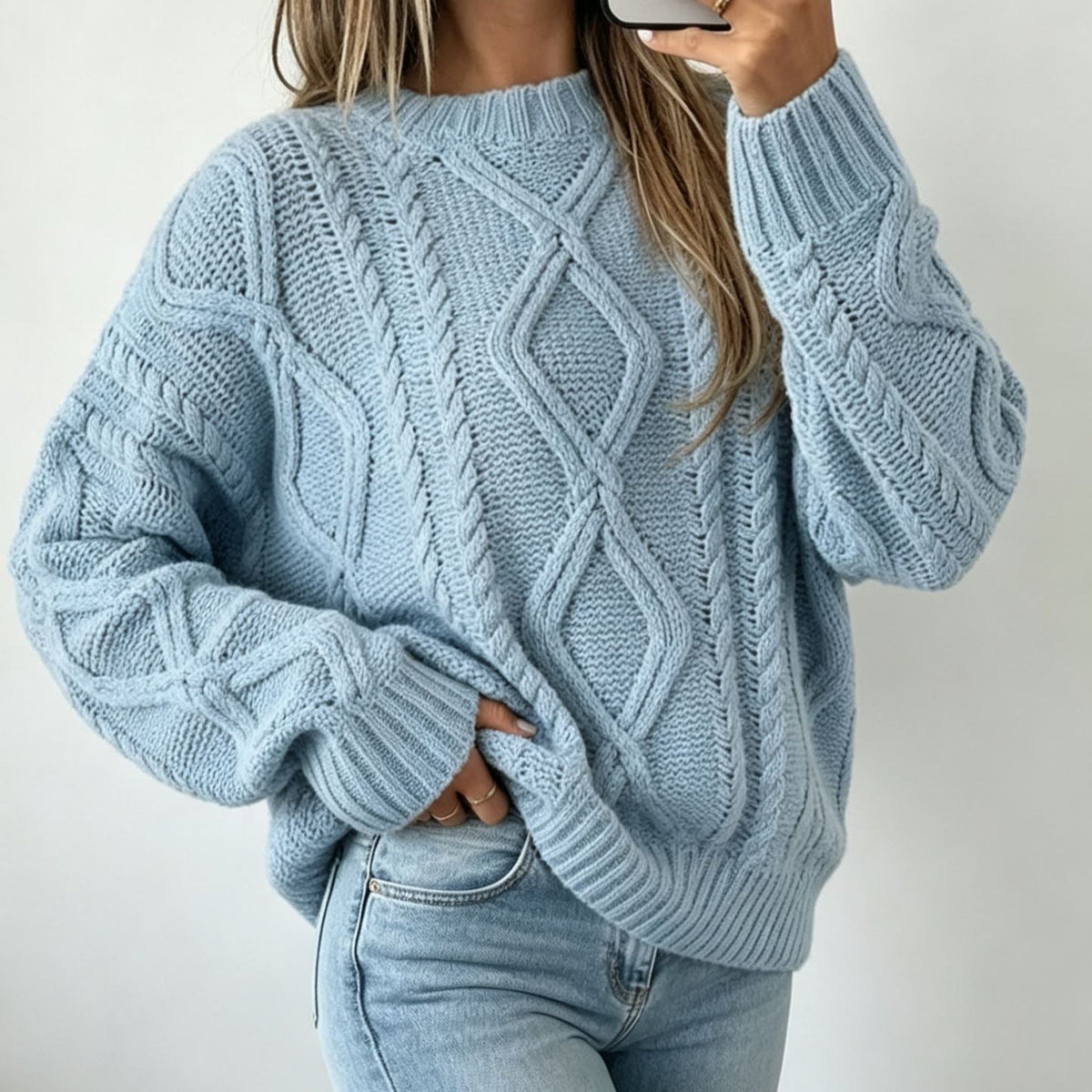 Oversized Kabeltrui Dames – Gebreide Trui & Wintertrui