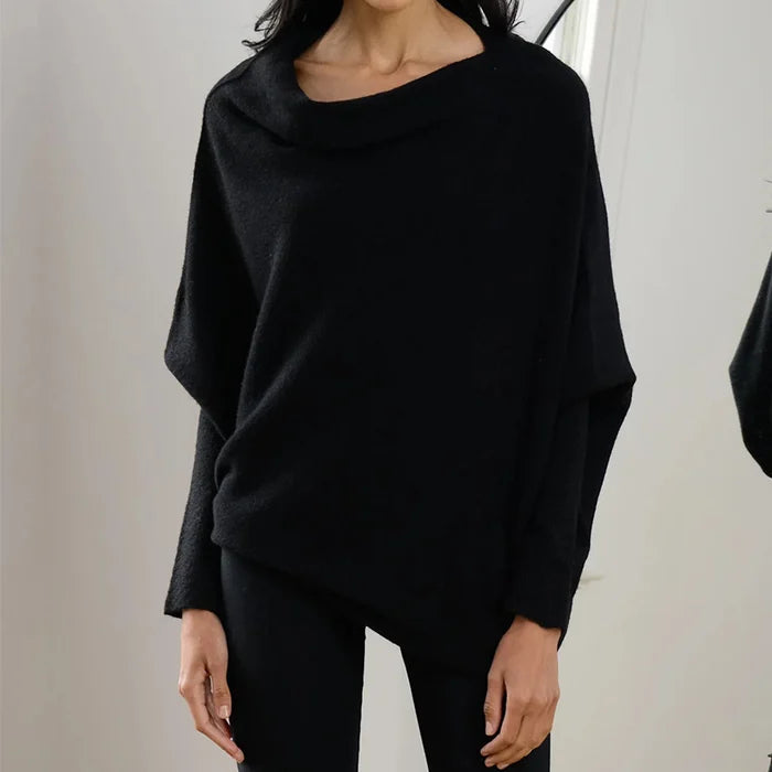 Asymmetrische Sweater Dames – Gedrapeerde Oversized Trui