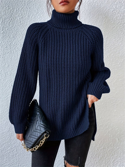 Oversized Dames Coltrui Met Lange Mouwen En Zijsplitten