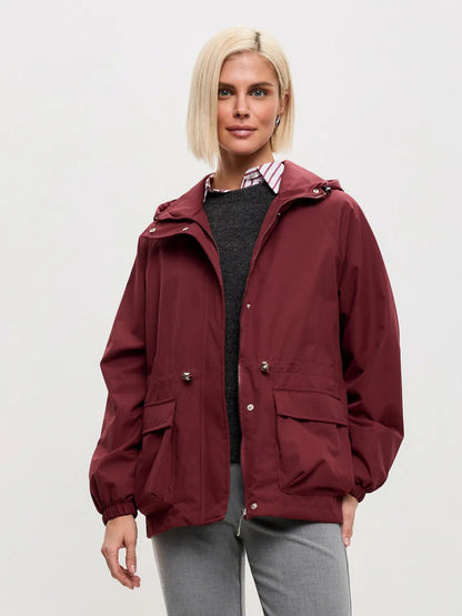 Trenchcoat Dames Met Capuchon – Lichte Tussenjas Met Trekkoord