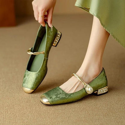 Chique Pumps Dames – Mary Jane Hakken Met Strass