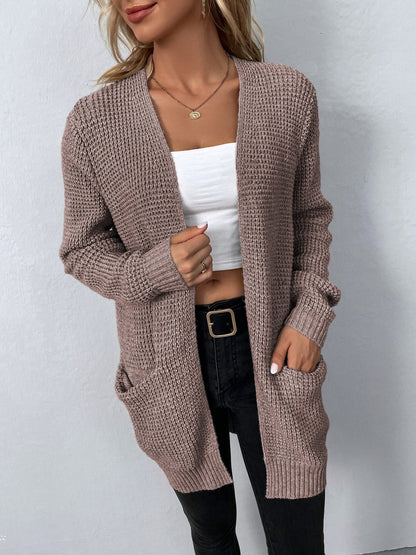 Lang Gebreid Vest Dames – Oversized Cardigan