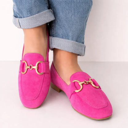 Suède Loafers Dames – Instappers Met Gesp