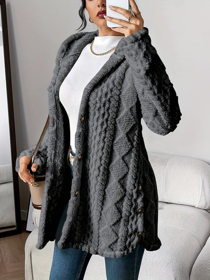 Fluffy Dames Hoodie Jas
