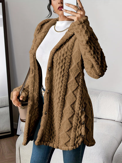 Fluffy Dames Hoodie Jas