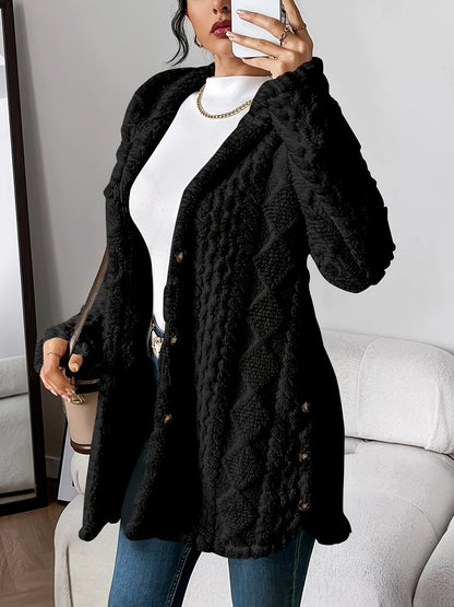 Fluffy Dames Hoodie Jas