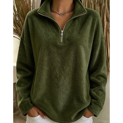 Fleecetrui Dames – Half Zip Trui