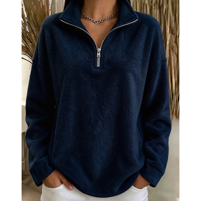 Fleecetrui Dames – Half Zip Trui