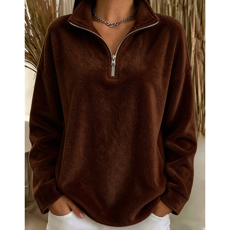 Fleecetrui Dames – Half Zip Trui
