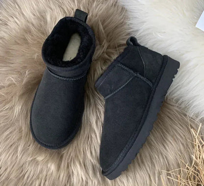 Suede Dames Laarzen Met Warme Voering