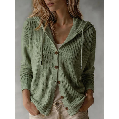 Gebreid Vest Dames Met Capuchon – Cardigan & Hoodie Vest